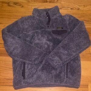 LL Bean Fuzzy Pull Over Fleece